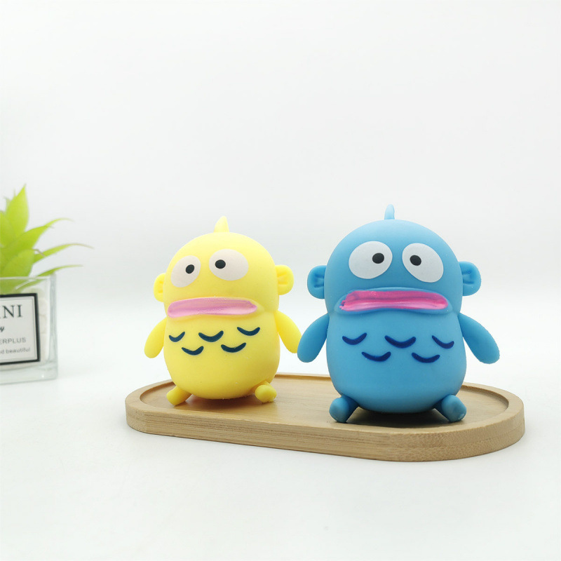 Unzip the Ugly Fish Monster, Creative and Cute Ugly Fish Monster Tpr Soft Plastic Flour Toy Cross-Border Wholesale