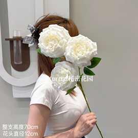 仿真花荔枝玫瑰多层玫仿真玫瑰芙蓉牡丹月季芍药婚庆花排路引批发