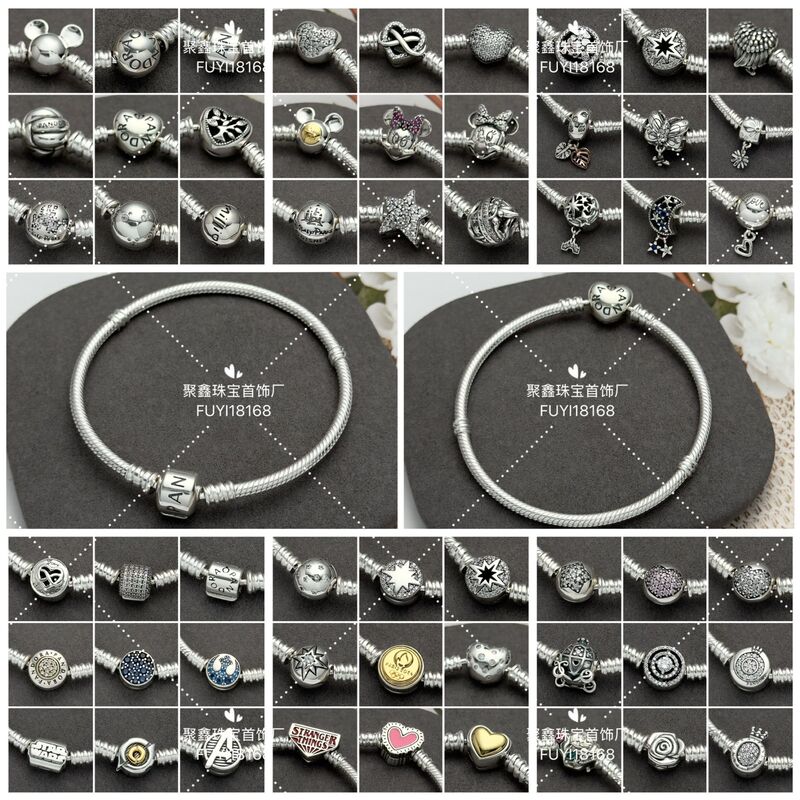Pandora S925 Sterling Silver Bracelet High Goods Cross-border Hot Selling Bracelet Female Snake Bone Chain DIY Bracelet Factory Outlet Pandora S925 Sterling Silver Bracelet High Goods Cross-border Hot Selling Bracelet Female Snake Bone Chain DIY Bracelet Factory Outlet