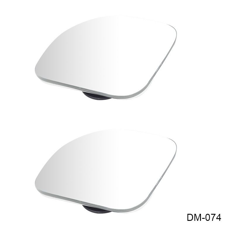 Car Rearview Mirror Blind Spot Mirror 360 ° Car Reversing Auxiliary Mirror Glass Frameless Fan-Shaped Small Round Mirror