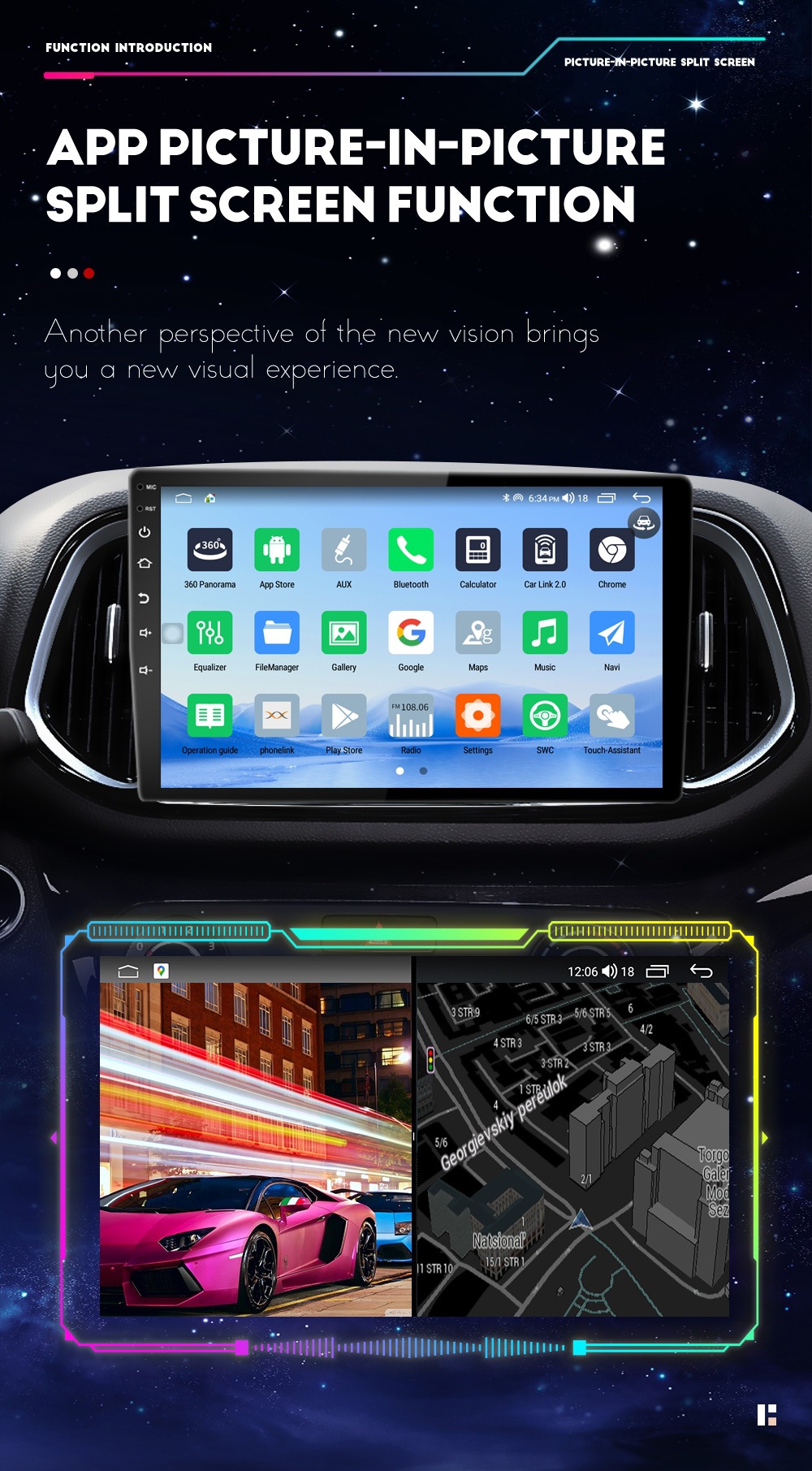 Dingwei Ts10 Host 7/9/ 10inch Large Screen Versatile Frame Universal Android Navigation Machine Car Gps Navigation