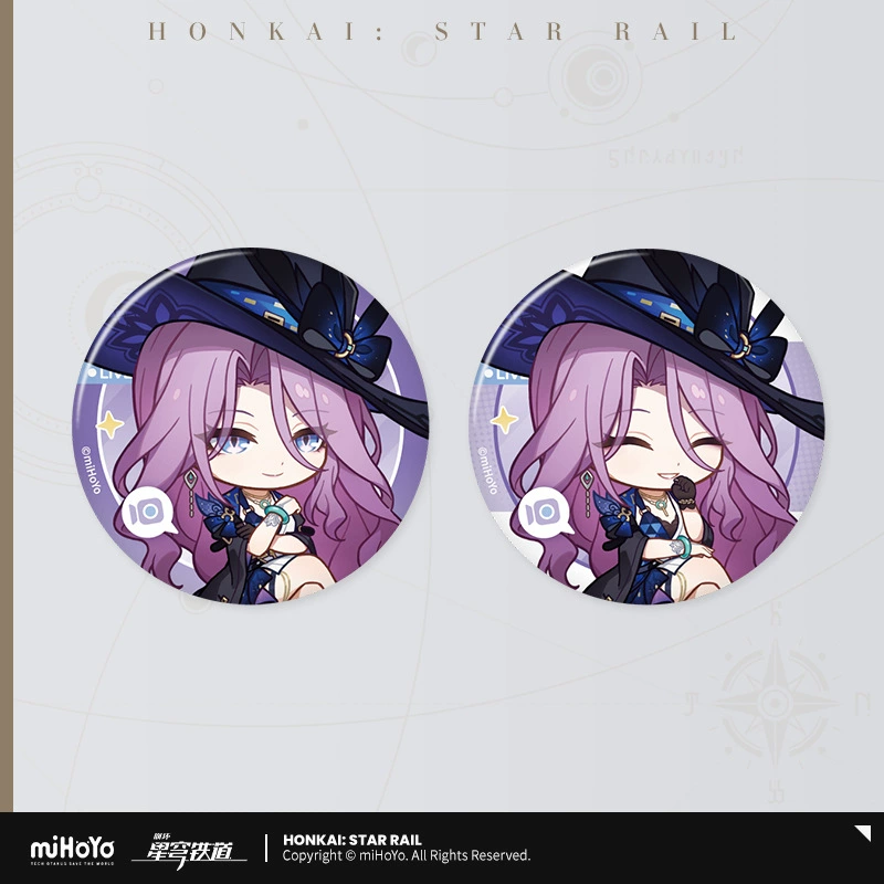 Коллекционный значок (Honkai: Star Rail) — персонаж, цветной картон на подложке, одиночный