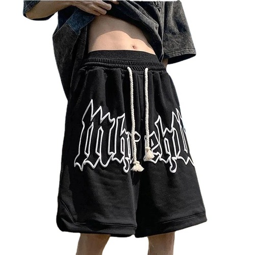 American new style knee-length foam men's summer loose casual slimming five-pocket versatile basketball pants trendy