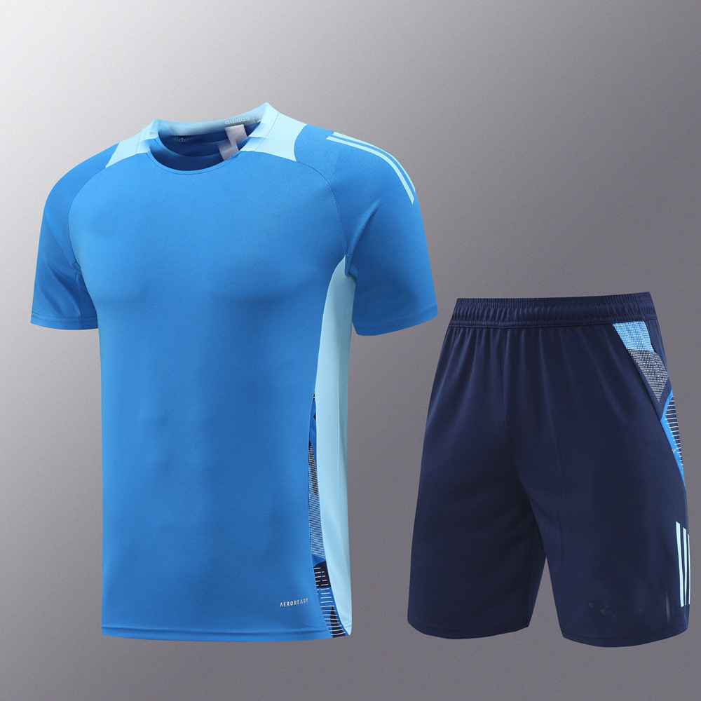 AD pantalones de manga corta con cremallera shortsZipper traje de entrenamiento pantalones fútbol comercio exterior verano trainning