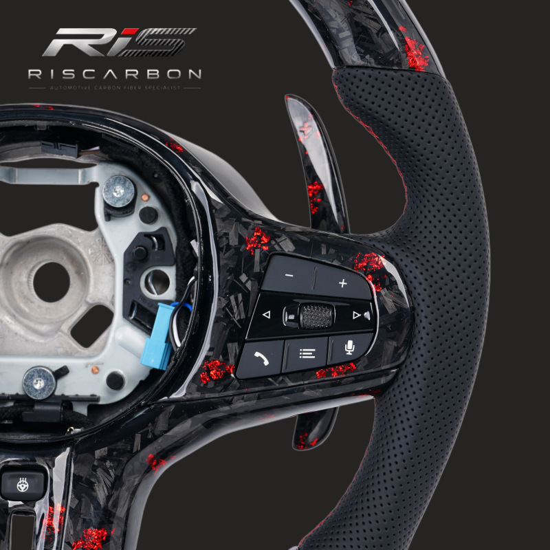 Compatible with BMW forged carbon fiber steering wheel 3 Series 5 Series X3 X5 G20 G30 G05 G01 G22 G11 G02 G06