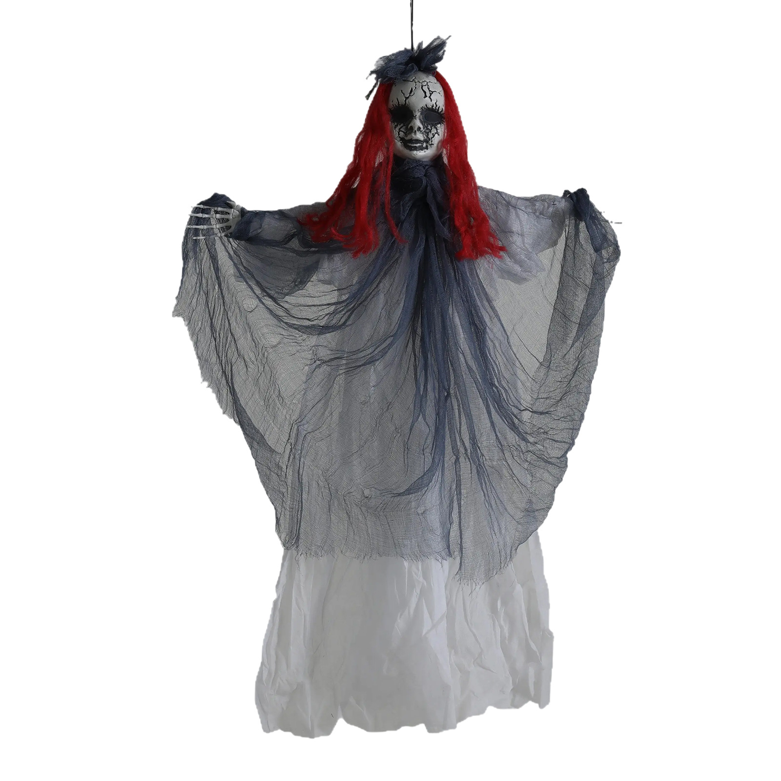 Decoración de Halloween Reaper Skeleton Hanging Ghost Room Casa embrujada Barra Decoración de escena Accesorios de inducción eléctrica Colgante