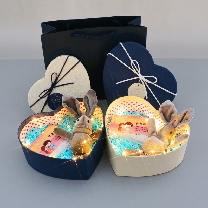 Caja vacía 52 caja de regalo caja de cumpleaños caja de regalo en forma de corazón caja de regalo de lápiz labial para novia 0 pequeño amor