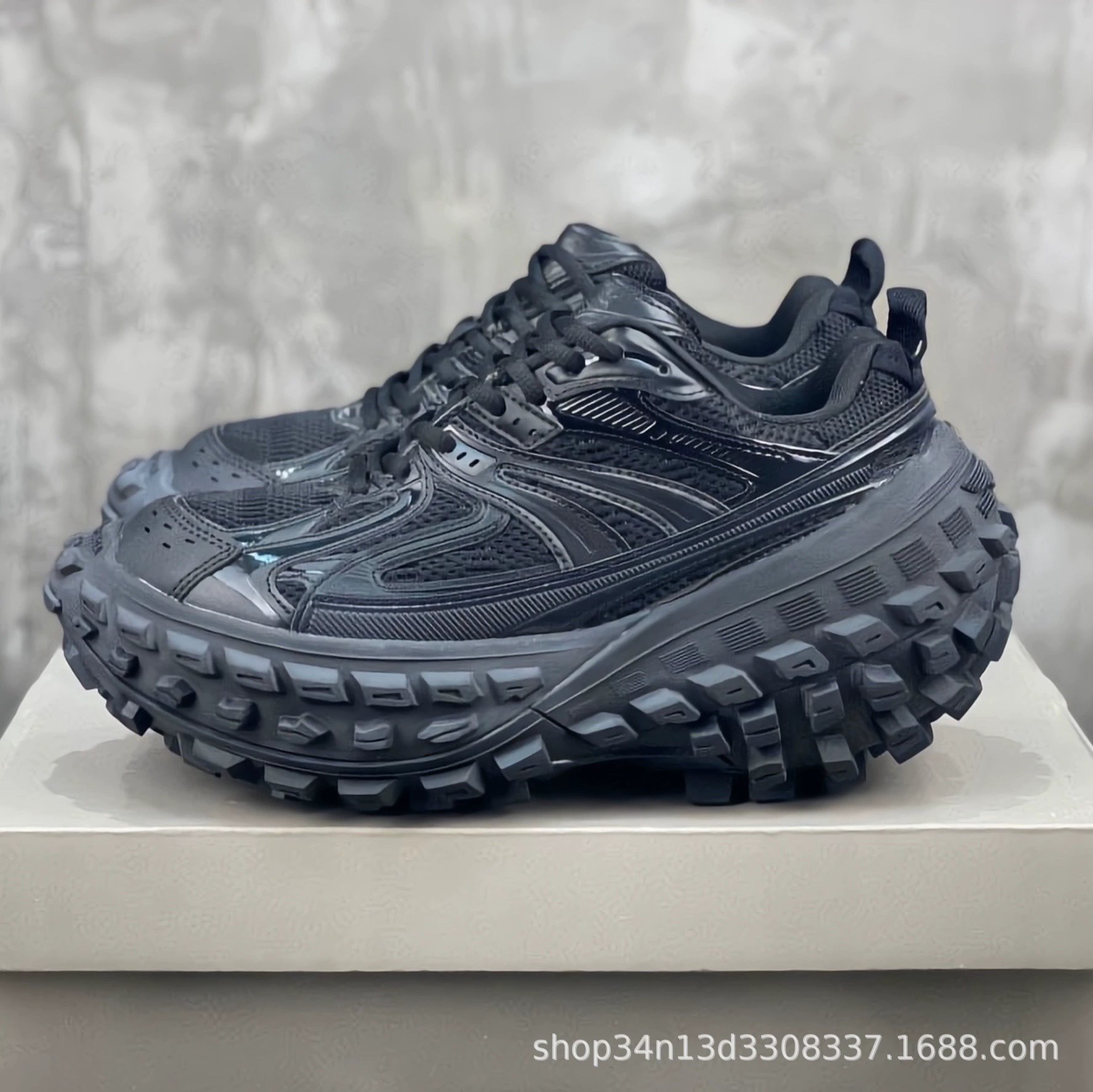 Putian Pure Original B Brand Dad Shoes Tank Shoes, увеличивающие рост, винтажные туфли на толстой подошве, новые европейские парижские элитные туфли.