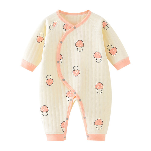 Baby jumpsuit, spring, autumn and winter, pure cotton outer wear, baby underwear, crawling suit, pajamas, newborn clothes