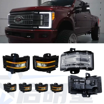 F250 dönmə siqnalı Ford F250 F150 pikap arxa görüntü güzgüsü işıqları üçün uyğundur