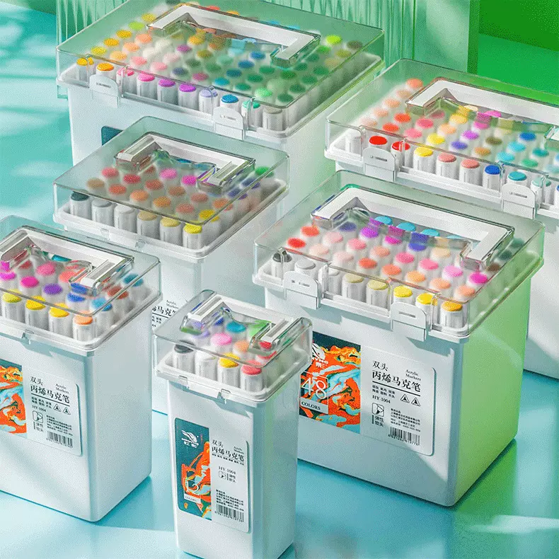 丙烯马克笔儿童学生手绘DIY涂鸦学生美术绘画笔防水耐光水性