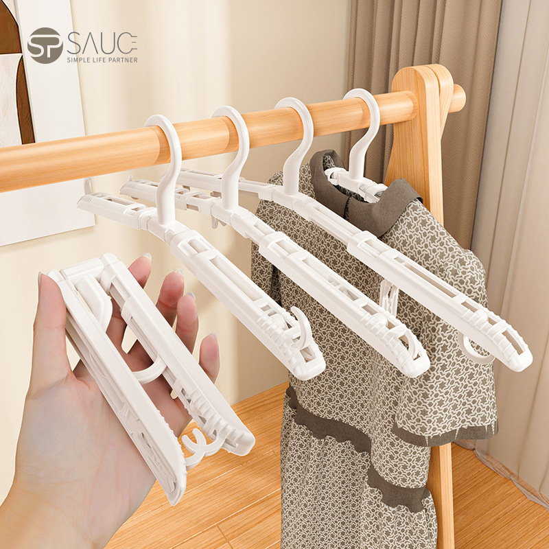 Folding Clothes Hanger Portable Travel Travel Clothes Hanger Dormitory Student Folding Clothes Hanger Hanger