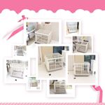 不锈钢狗笼展示三层狗笼子小型防雨宠物家用室内中型繁殖宠物店