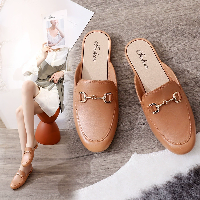 Фабрика прямых продаж женские одиночные туфли летние тапочки женские наружные носить повседневные модные сандалии ленивые туфли