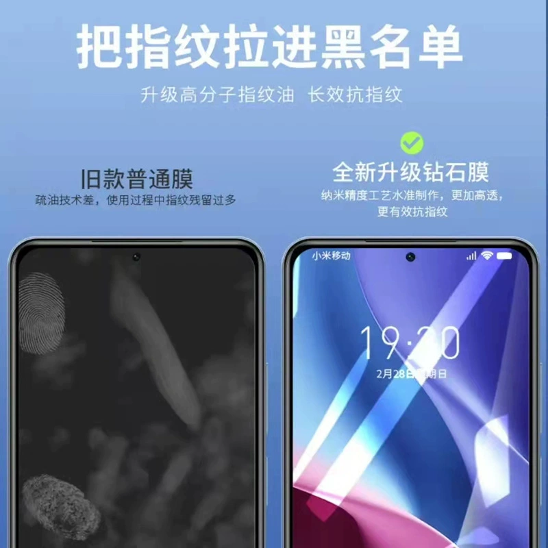 Подходит для Redmi K40 закалённая плёнка K40 Pro полноэкранная K50 полная комплектация большой дугообразный кант противоударная белая кромка плёнка для телефона