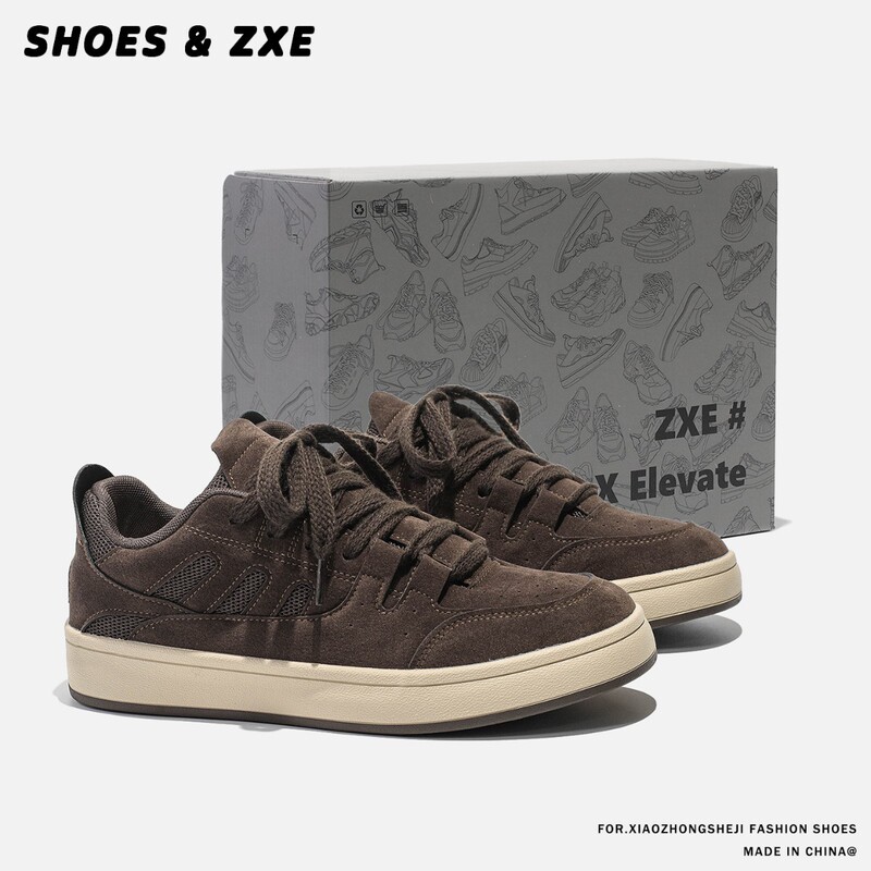 Men's casual sneakers, retro style, trendy, unique coffee brown color, men's fashion, 2025 autumn new collection, Korean style Men's casual sneakers, retro style, trendy, unique coffee brown color, men's fashion, 2025 autumn new collection, Korean style
