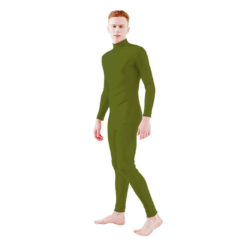 アマゾンの人気のあるボディスーツのハーフバッグのボディスーツzentai純色の服のダンス服の舞台の演技服|undefined
