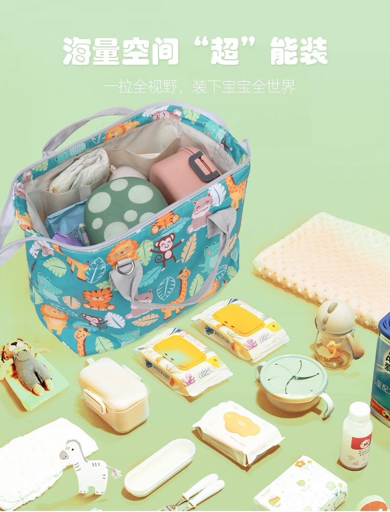 High-end Mommy Bag for Baby Outdoor Multi-functional Mother Bag, Handheld Single Shoulder Insulated Lightweight Waterproof Stylish Mommy Bag