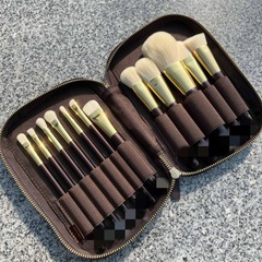 现货化妆刷腮红刷修容膏刷古铜蜜粉底刷 唇刷 眼影刷12支装套刷
