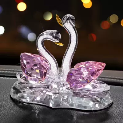 Unique, Popular on Tiktok, Car ornaments - pink-swan