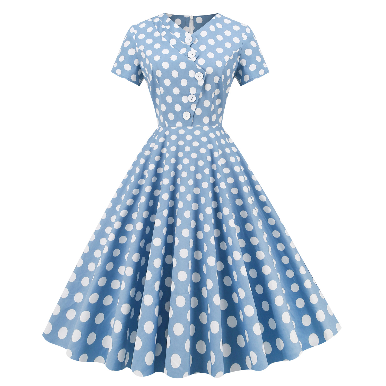 Polka Dot Dress - Green