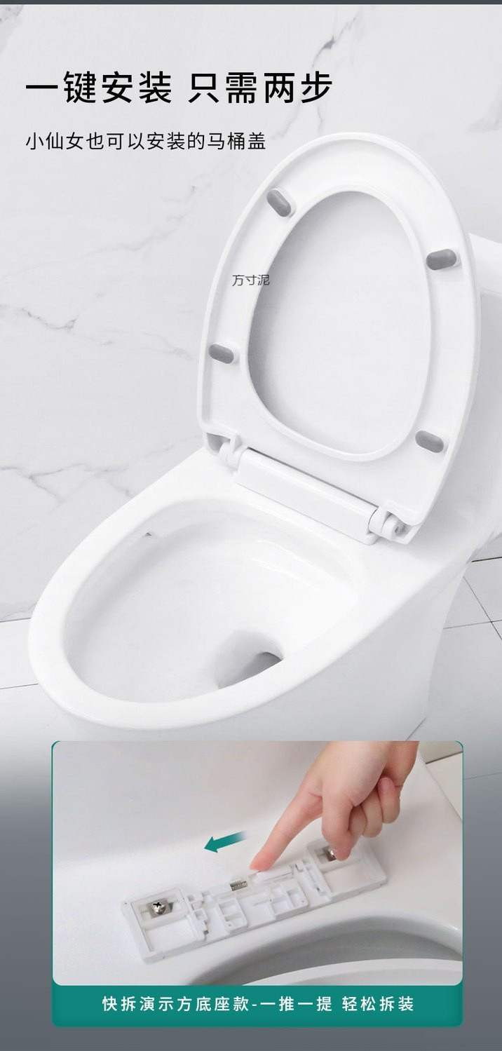 Wholesale of thickened, slow-lowering, old-fashioned U-shaped toilet seat cover, toilet board, toilet seat and toilet seat accessories for household use undefined