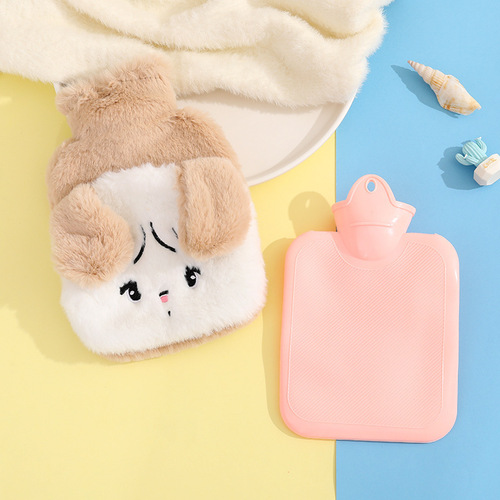 Cartoon water-filled hot water bag, high temperature resistant, thickened, explosion-proof hand warmer, baby warm water bag, odor-free warm water bag for girls
