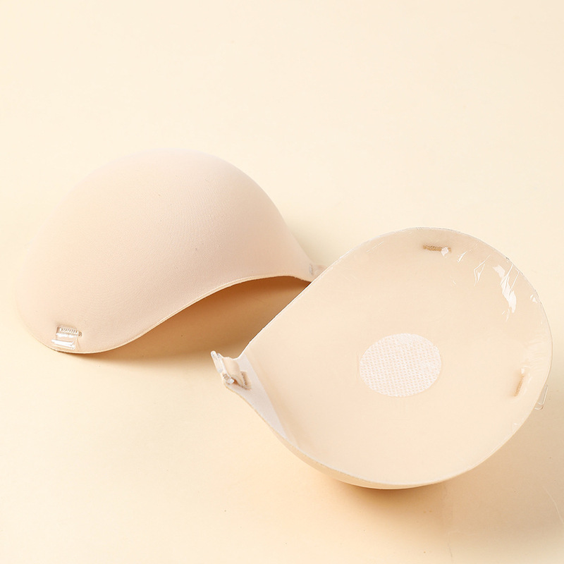 Thickened 5cm Small Flat Chest Patch for Female Bride's Wedding Dress Invisible Bra Gathering Strapless Breast Patch Underwear Chest Patch