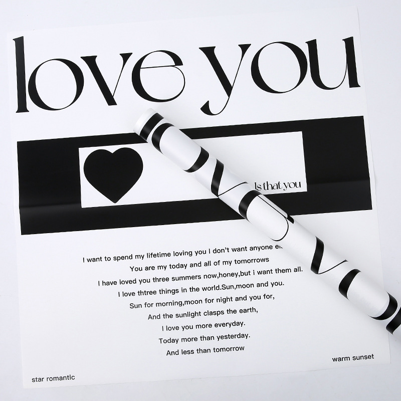 신시아 종이-영원한-흰색과 검은 색 20 장/가방; 58cm * 58cm