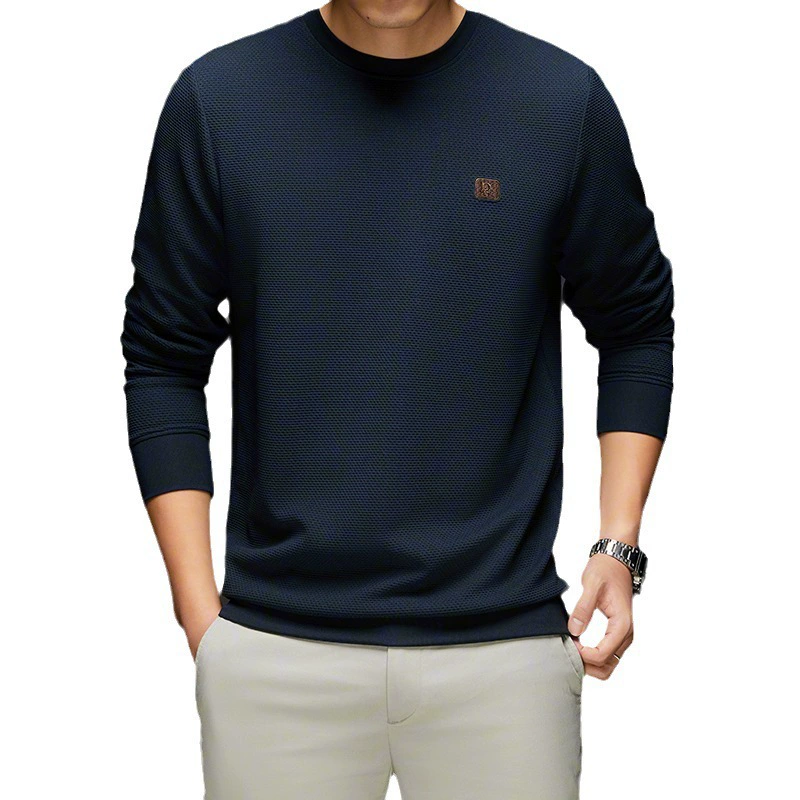 Трансграничная прямая трансляция, осенне-зимний новый мужской вязаный свитер, универсальный свитер с круглым вырезом, Мужская теплая осенняя одежда, Базовая рубашка для мужчин