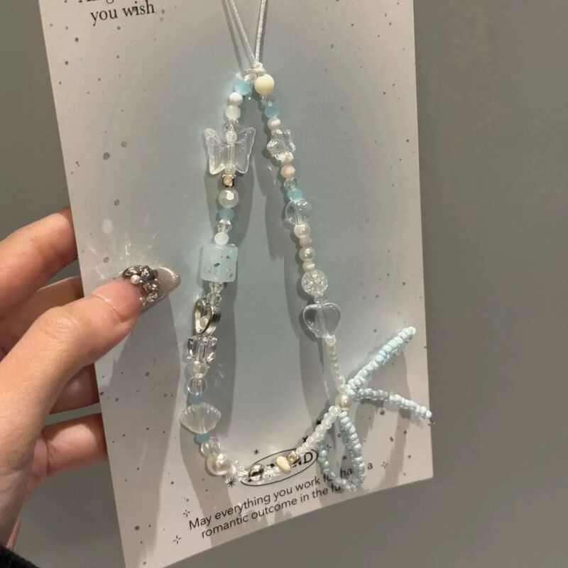 Ins Korean Girl Bowknot Phone Chain Ccd Camera Hanging Chain Decoration New Style Chain Sweet Simple Niche Style