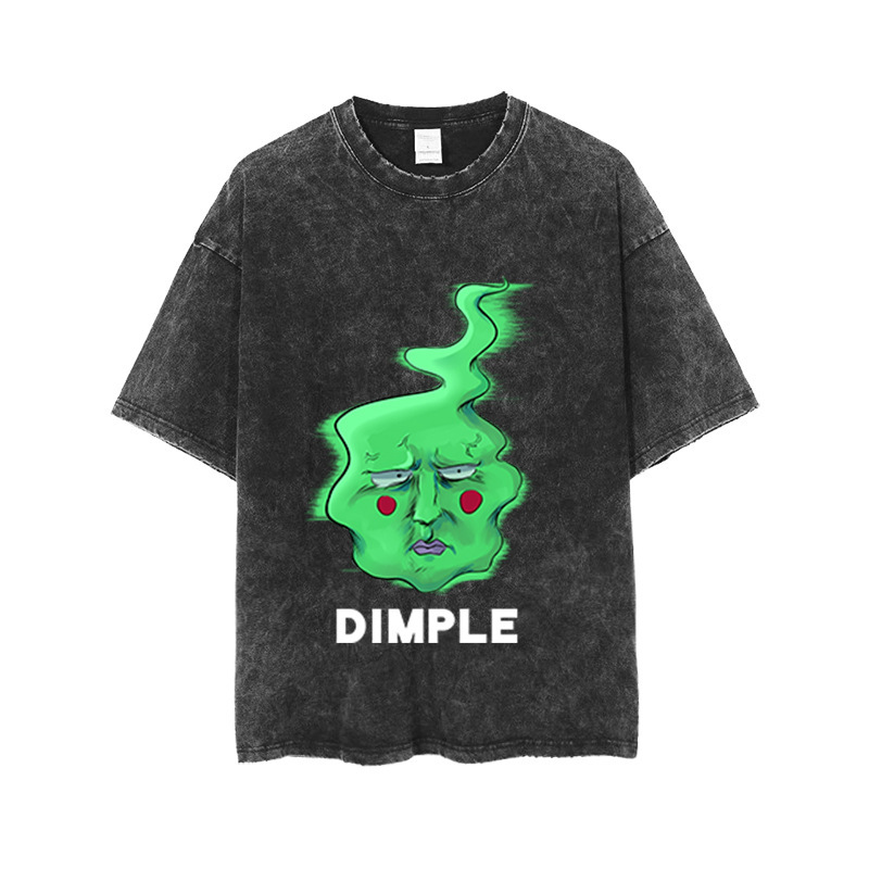 Psionic 100% T-shirt Dimple Short-sleeved Passers-by Super Ability 100 Shadowman Shadowman's Surrounding Clothes Men's and Women's Undershirts Summer