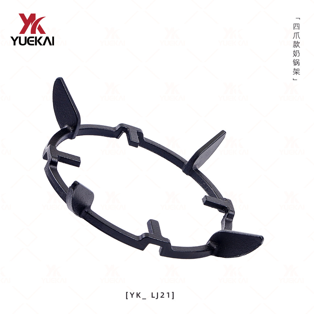 Yue Kai estante de hierro fundido pan de leche antideslizante anti-vibración cuatro garras para cocina de gas especial soporte pan personalizado