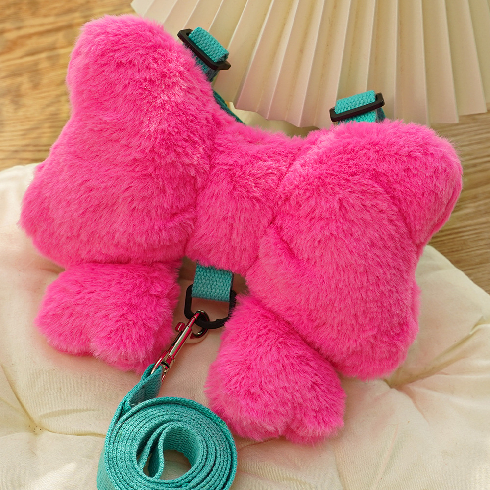 Mascota arco correa para el pecho cuerda de tracción perro caminando cuerda perro gato fuera anti-rotura pecho volver suministros al por mayor