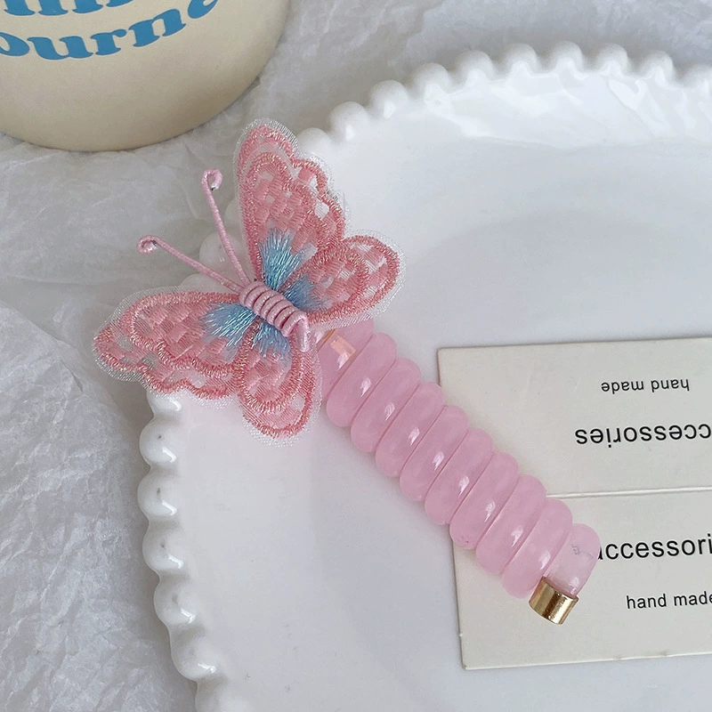 Детский телефон с бабочкой, симпатичная веревочка для волос, 2024 год, новая коллекция
