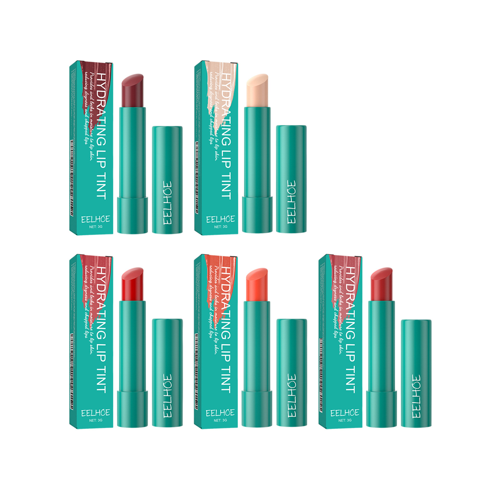 EELHOE cuidado de labios hidratante brillo de labios se desvanecen líneas de labios seco y agrietado piel muerta hidratante regordete completo Toot brillo de labios