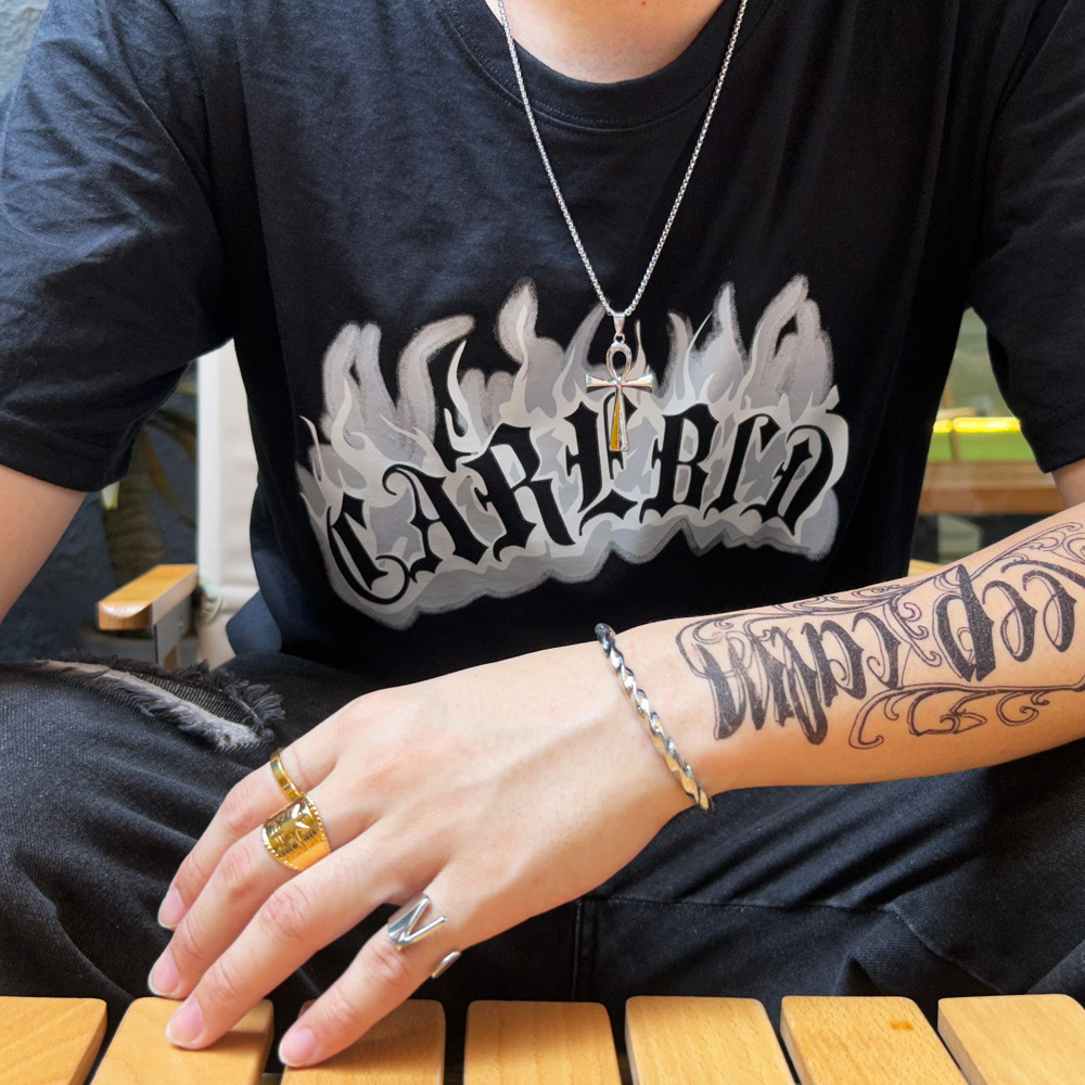 TONGXIN KNOT PEACE CROSS 펜던트 소년 패션 외국 폭발 보석 국경 간 공급