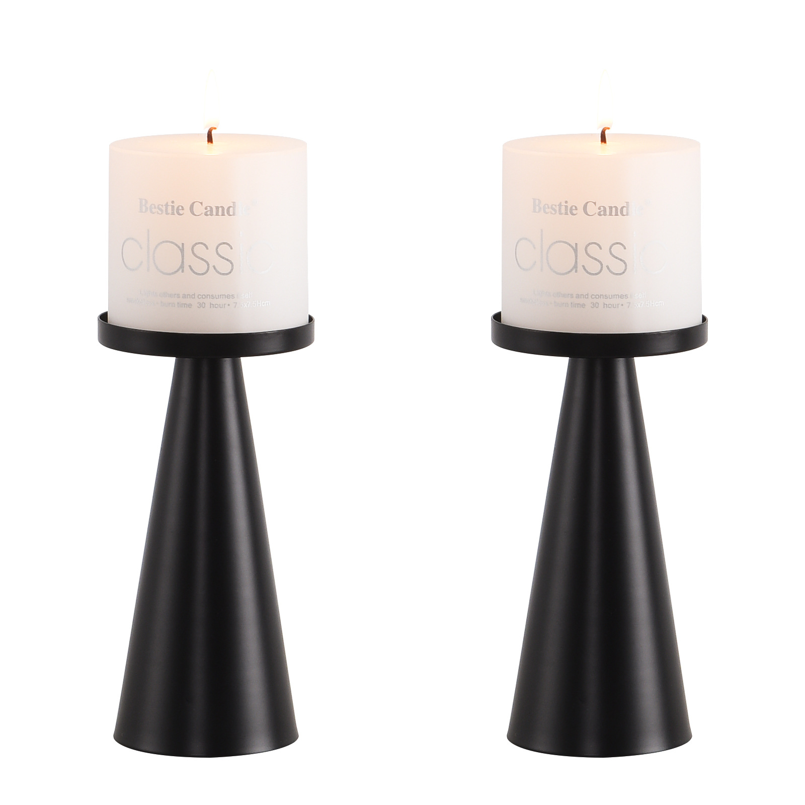 Mesa de comedor Taza de vela de hierro forjado Decoración ligera del día de San Valentín Luz de velas Cena Accesorios Candelabro interior Candelabro Decoración de sala de estar