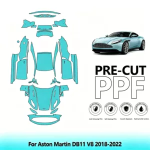 18-22 Aston Martin Db11 V8 TPU Görünməz Avtomobil Örtüyü, Kəsilmiş Film