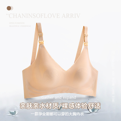 Pregnant & Nursing Underwear: Specialized for Pregnancy, Postpartum Breastfeeding, Summer-Ready Thin Bra with Push-Up and Anti-Sagging Design, Available in Plus Sizes