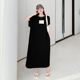 Korean Style Casual Simple Dress Summer New Large Size Loose Long Over-the-knee Chubby Girl Pregnant Women's Nightdress Women's Fashionable