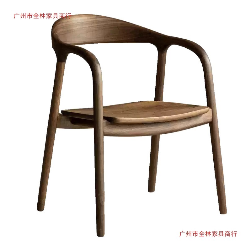 源头厂家用扶手餐椅凳子北欧极简洽谈书桌椅茶椅实木靠背单人椅|undefined