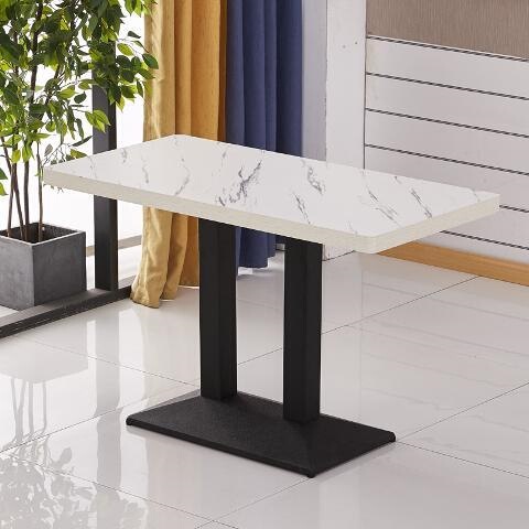 Thickened Negotiation Table, Restaurant Rental Room Fast Food Table, Milk Tea Snack Table and Chair Set, Café Slate-Colored Small Square Table Thickened Negotiation Table, Restaurant Rental Room Fast Food Table, Milk Tea Snack Table and Chair Set, Café Slate-Colored Small Square Table