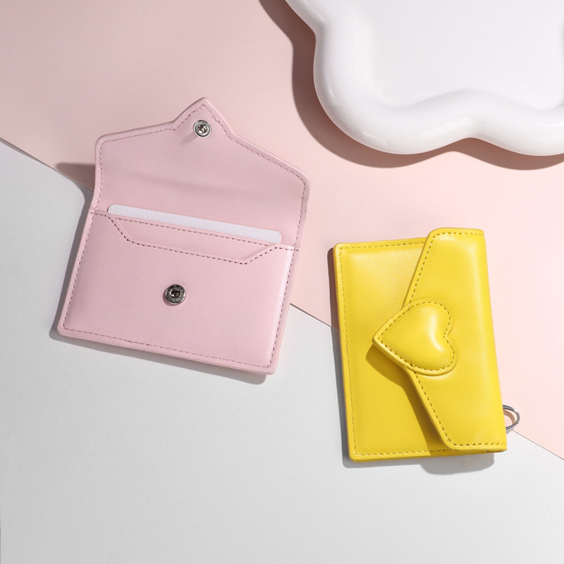 适用于小米特斯拉宝马小鹏极氪高级感爱心卡包便携汽车卡片钥匙套