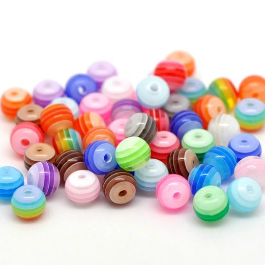 Фабричные прямые случайные смешанные полосатые полимерные бусины с маленькими отверстиями полимерные бусины ручной работы DIY аксессуары ювелирные бусины оптом