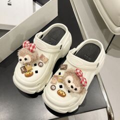 EVA下駄 レディース 夏 アウター おしゃれ ストラップ 2025 新作 ネットセレブ 厚底 厚底 つま先サンダル