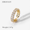 Brand advanced ethnic zirconium, retro ring with stone, high-quality style, ethnic style, does not fade, wholesale