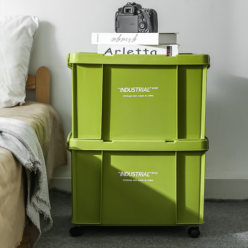 DUOPAI multi-party industrial style storage box thickened plastic combination cabinet camping outdoor living room coffee wheel car