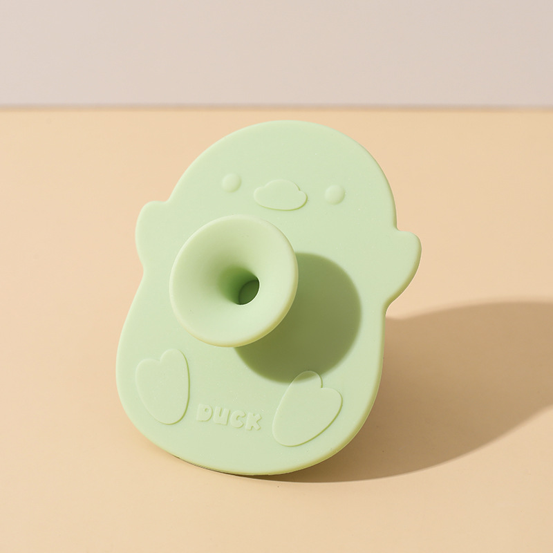 Cepillo de champú de silicona para bebés Cepillo de limpieza de baño para bebés multiusos Cepillo de masaje de descalcificación para bebés