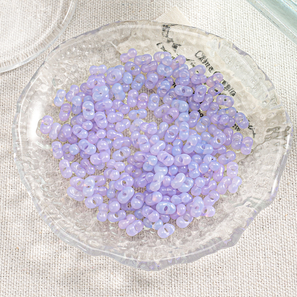【400 piezas 2 botellas】Cuentas Xiaozi, cuentas sueltas, cuentas para pulseras, material para cuentas, cuentas espaciadoras de 3 mm, accesorios para cadena de teléfono DIY